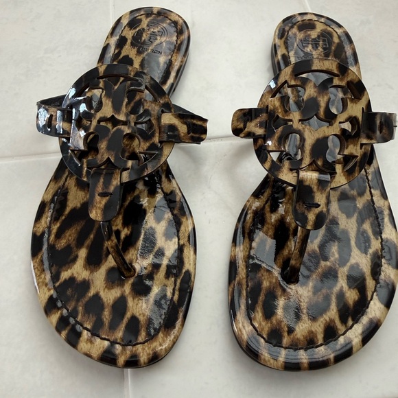 Tory Burch Miller Leopard Print Sandals - Picture 1 of 5